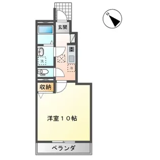Partir 北夕顔瀬【1階】の間取り