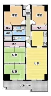 サーパス土器公園II【5階】の間取り