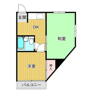 大町コーポ2【2階】の間取り