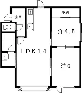 グリーンハイツ11【2階】の間取り