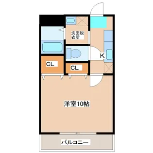 パティオスK2Y【3階】の間取り