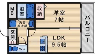 グランパシフィック萱島【3階】の間取り
