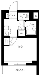 ルーブル中野富士見町参番館【2階】の間取り