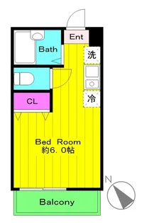 エザンス稲田堤【3階】の間取り