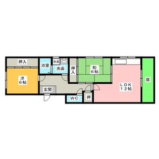 天池ハイツ【1階】の間取り