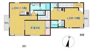 フルネージュ【1階】の間取り