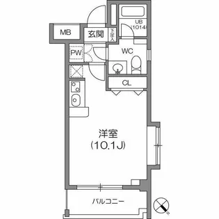 ルクレ森下レジデンス【7階】の間取り