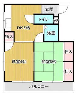 光苑ハイム【1階】の間取り