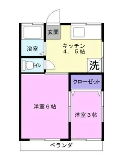 ハイム中央【2階】の間取り