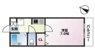 エチュード芦屋川【2階】の間取り