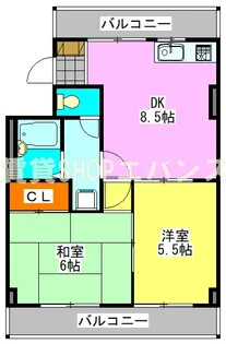 メゾンコスモ【4階】の間取り