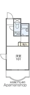 レオパレス パティオ【1階】の間取り
