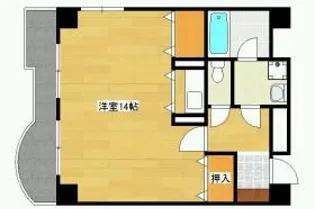 アーバンビラ大名【5階】の間取り