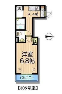 ブランシュ蓮根【3階】の間取り
