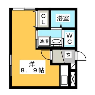ミュゼット八田【4階】の間取り
