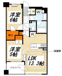 ウエリス下北沢【2階】の間取り