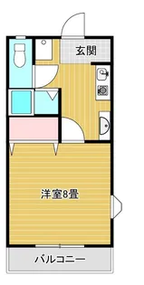 コーポ・アスワンII【2階】の間取り