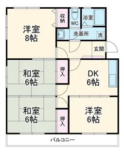 グレースウッズ【4階】の間取り