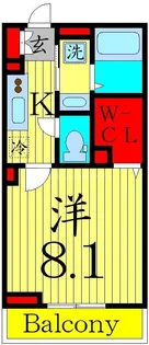 エクセリア南花畑II【2階】の間取り