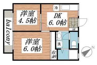 グランメゾンOC【2階】の間取り