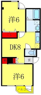 パール仲町マンション【1階】の間取り