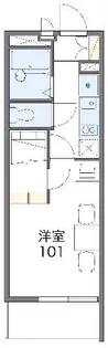 レオパレス大内【1階】の間取り