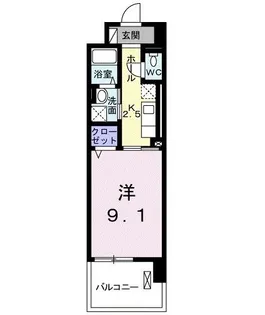 コートポワール国立【1階】の間取り