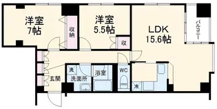 シルバラード【6階】の間取り
