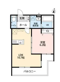 ヴェルデフラット弘明寺【3階】の間取り