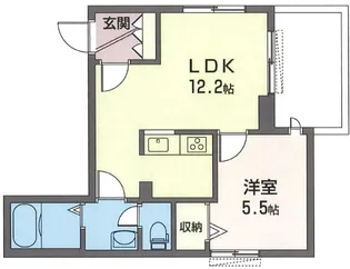 シェソワ信濃町【3階】の間取り