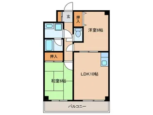 シャングリラ中和泉【1階】の間取り