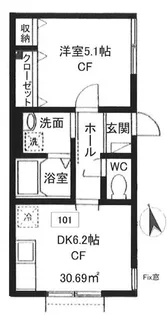 Arai舎II【1階】の間取り