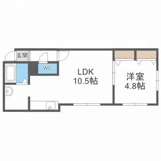 エスパシオ八軒【2階】の間取り