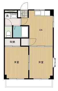 ルーセント S-2【1階】の間取り