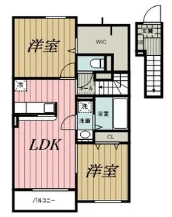 セントラルアベニュー【2階】の間取り