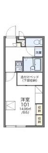 レオパレスさくら【1階】の間取り