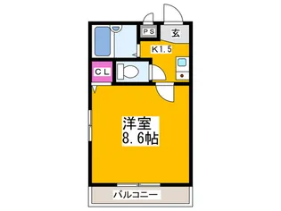 ソレイユマンション【4階】の間取り