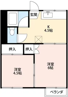相原ハイツ【2階】の間取り