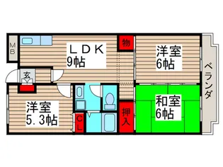 モントレ-西船【2階】の間取り