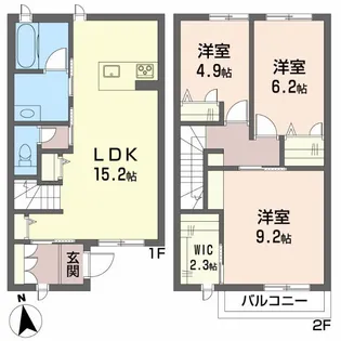 シャーメゾン グローカルの間取り