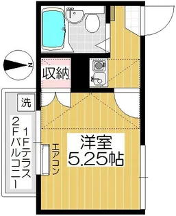 メルローズプレース【1階】の間取り
