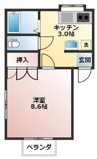 ブリックハイツ【1階】の間取り
