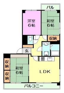 カーサアルメディア【2階】の間取り