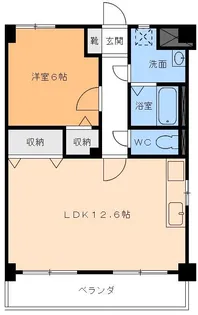 サウスコート松年【3階】の間取り