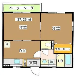 オテル.ドゥ.ビレ.本橋【3階】の間取り