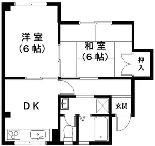 コーポ万石No.2【2階】の間取り
