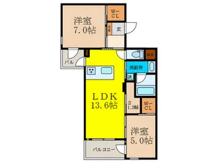 Lois Blanche【1階】の間取り