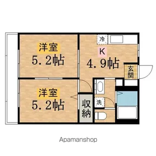 サンミッシェル【2階】の間取り