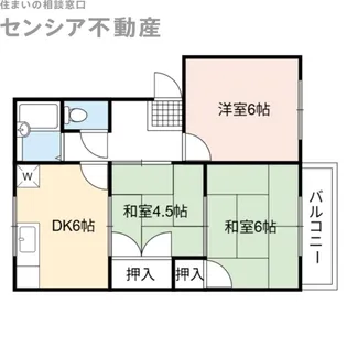 コーポ桑才C棟【2階】の間取り