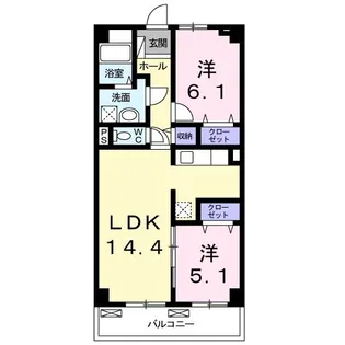 リベラ サンリット カーサ【1階】の間取り